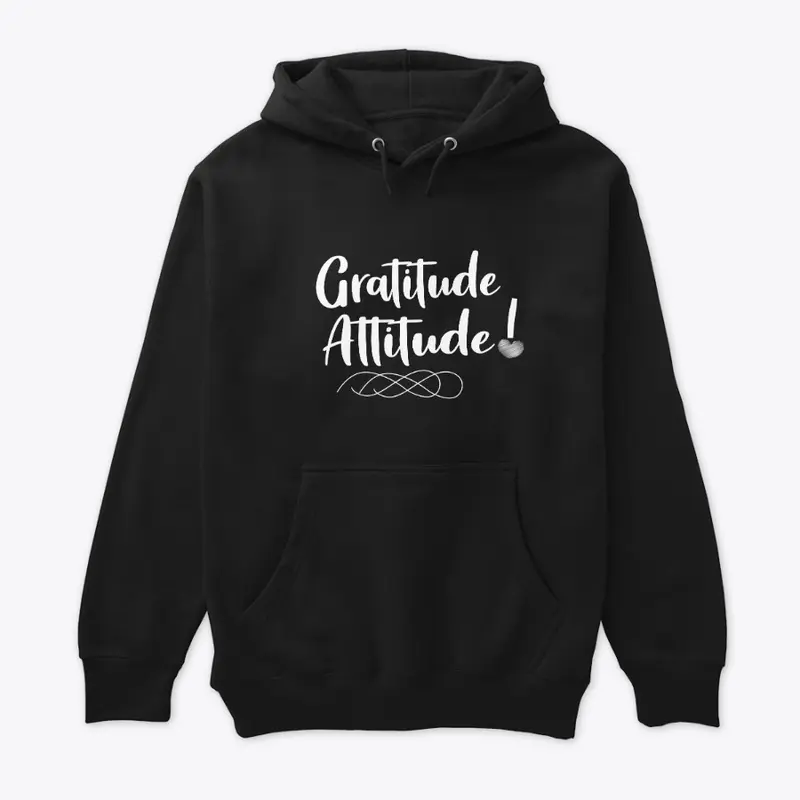 Gratitude Attitude - White Lettering